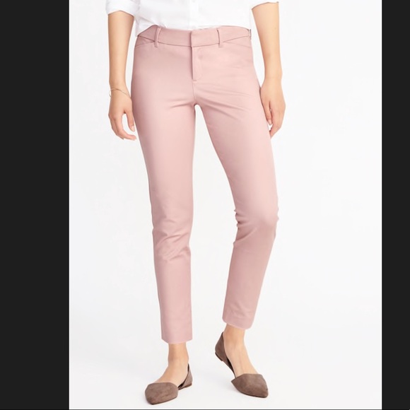 light pink ankle pants
